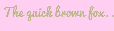 Image with Font Color BCB88A and Background Color FFCFF1